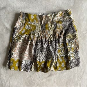 Anthropologie Maeve Yellow Patterned Shorts